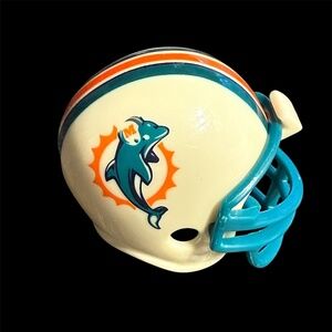 Vintage 90s Miami Dolphins NFL Riddell Gum-ball Machine Mini Helmet 2"
